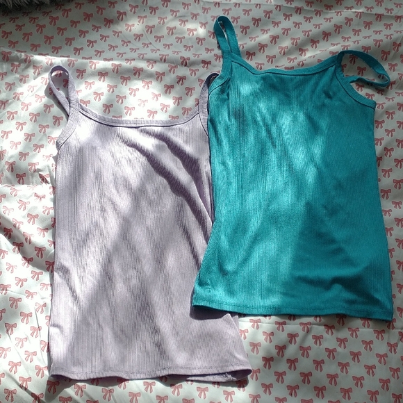 Tops - Women's Lavender and Teal Tank Tops
